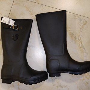 New Settia Tavoy Black Rain Boots 7